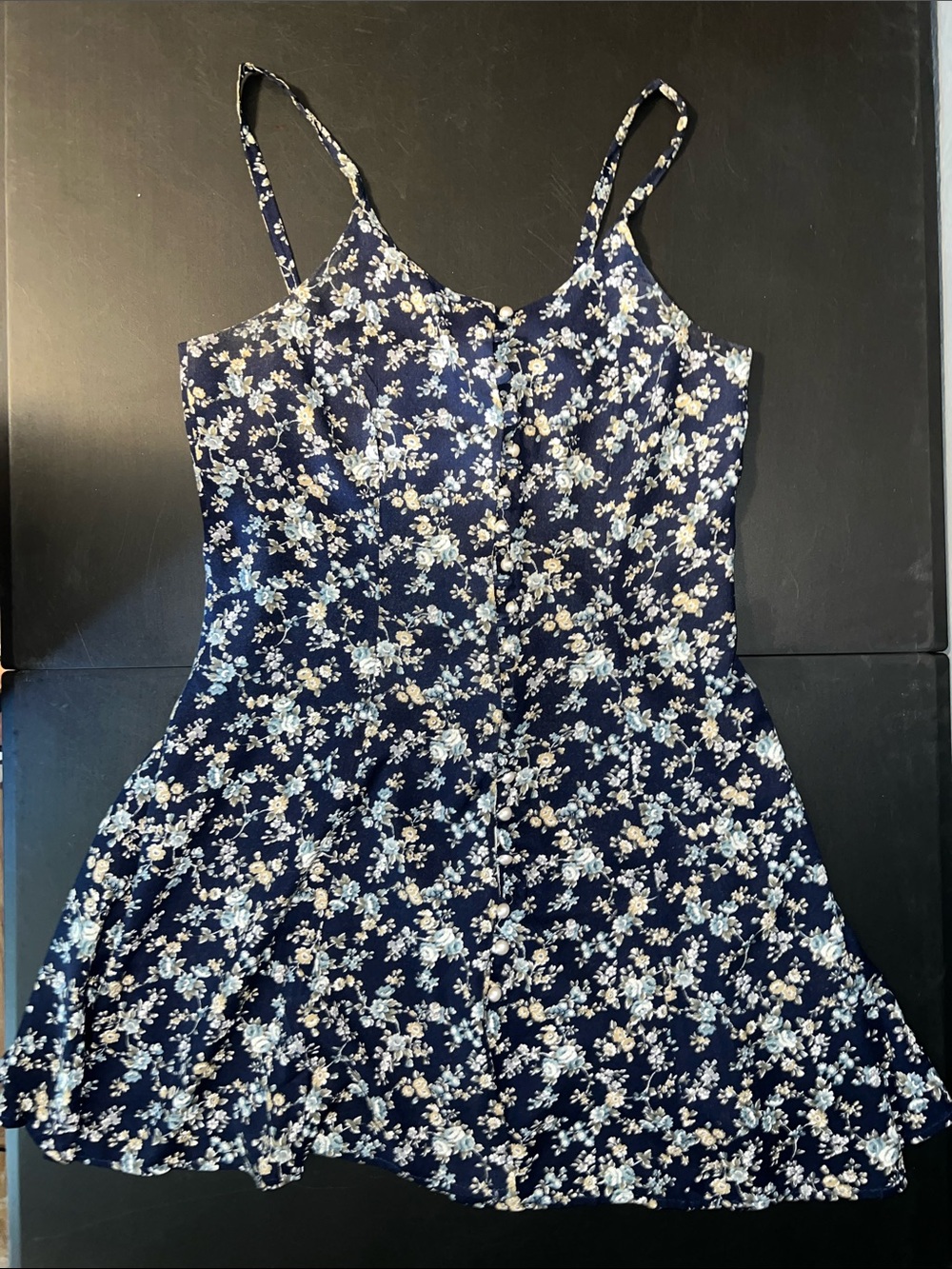 I.N. San Francisco Navy Floral Mini Dress